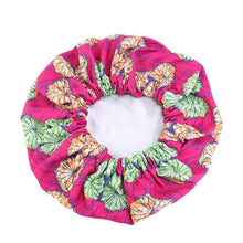 Load image into Gallery viewer, New Extra large Satin Lined Bonnets women African pattern print fabric Ankara bonnets Night Sleep Hat Ladies Turban