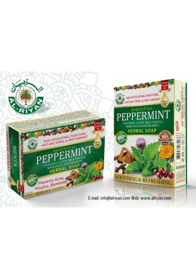 Essential Peppermint Herbal Soap Bar