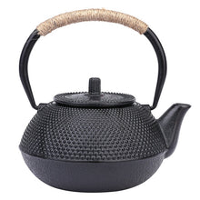 Load image into Gallery viewer, Japanese Quality Iron Tea Pot with Stainless Steel Infuser Cast Iron Teapot Boiling Water Tea Kettle Oolong Tea Teaware Gift
