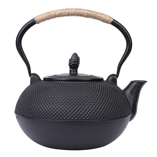 Japanese Quality Iron Tea Pot with Stainless Steel Infuser Cast Iron Teapot Boiling Water Tea Kettle Oolong Tea Teaware Gift