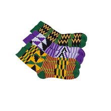 Load image into Gallery viewer, 3 Pairs/pack Women Socks African Print Striped Lattice Design Colorful Soft Socks Leisure Skateboard Socks Funny Gift Multicolor
