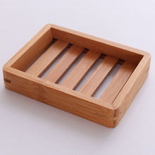 Load image into Gallery viewer, Natural Wood Soap Dish Portable Shower Soap Holder Non-slip Soap Box Bamboo Rack Case Tray Holder Shower Plate Bathroom Supplies
