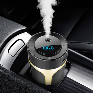 New Car Air Humidifier Bluetooth 5.0 SQ MP3 Aromatherapy Diffuser Ultrasonic Essential Oil Aroma Diffuser with LED Night Light