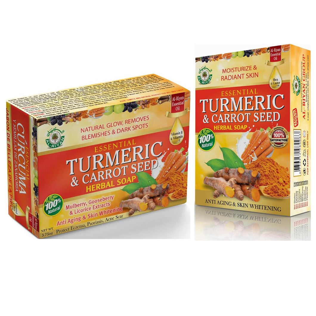 Essential Turmeric & Carrot Seed Herbal Soap Bar